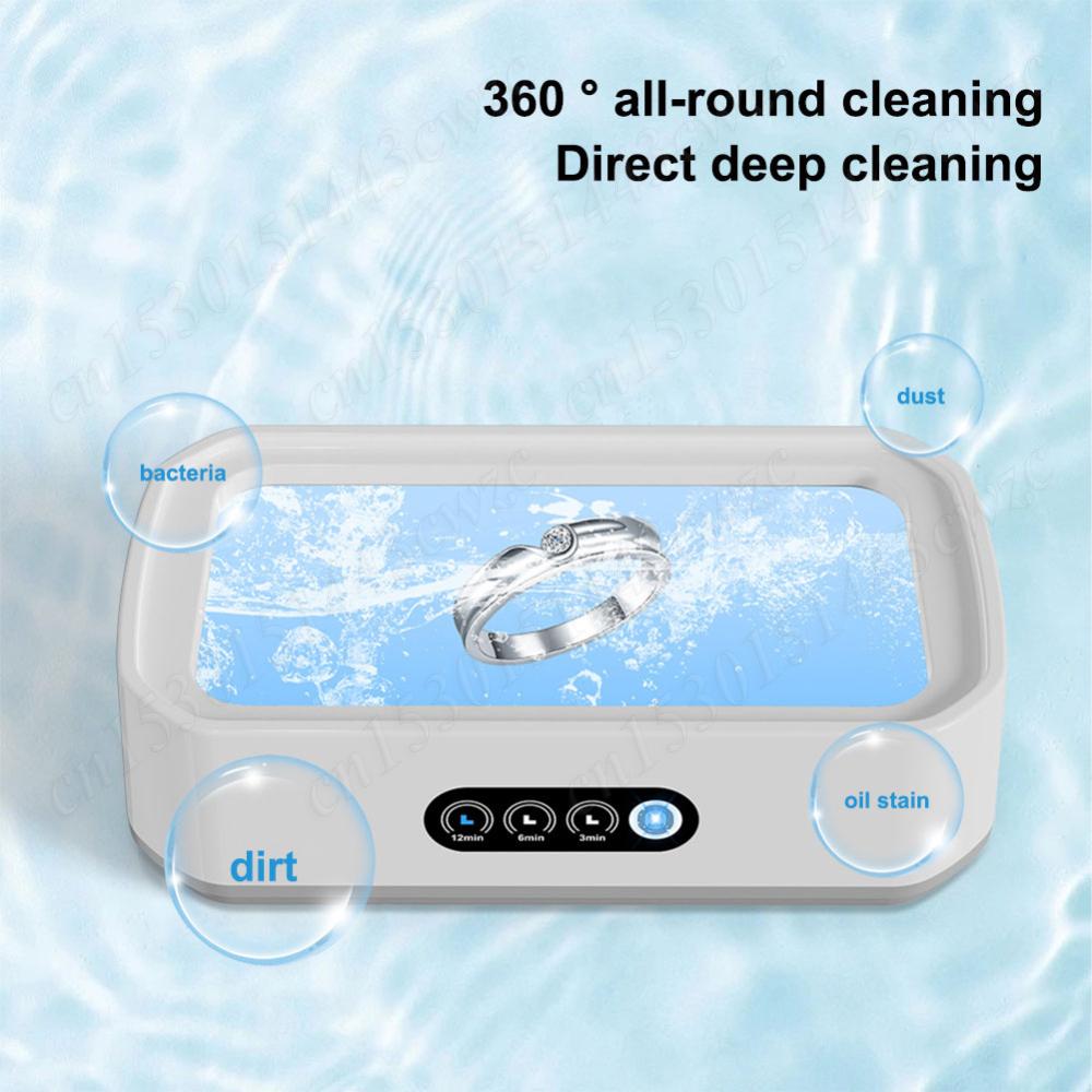 Ultrasonic Glasses Cleaner 650ML Ultrasonic Cleaner Machine Eyeglasses Cleaning Machine for Eyeglasses Rings Necklaces Dentures