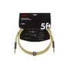 Fender Deluxe Series Instruments Cable, Straight/Straight, 5', Tweed 08
