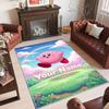Personalized Crystal Velvet Carpet Custom Name Text,Kirby Anti Slip Area Rug For Home Decoration