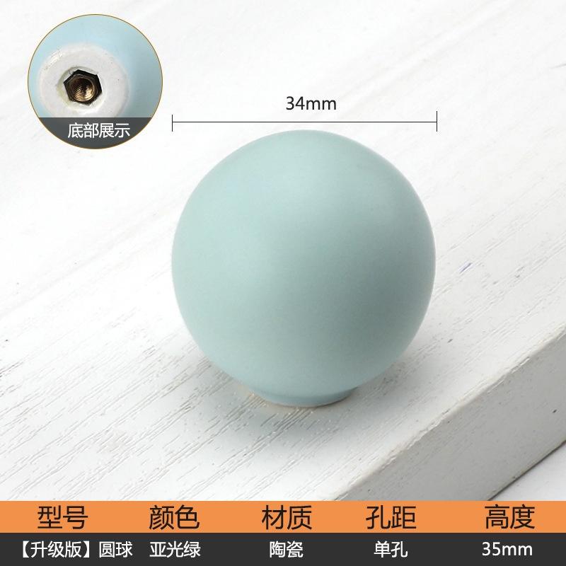 Keramik Schrankgriffe im nordischen Stil für Kinderzimmer, Macaron-farbenfrohe runde Schubladenknöpfe und -griffe, Möbelgriffe für Kinder