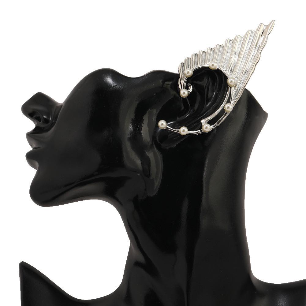 European Creative Fashion Pearl Elf Earrings With Alloy Material Women For