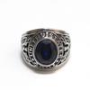 2026 European and American Gemstones Retro Ring Couple Index Finger Eagle Army Ring Retro Army Ring