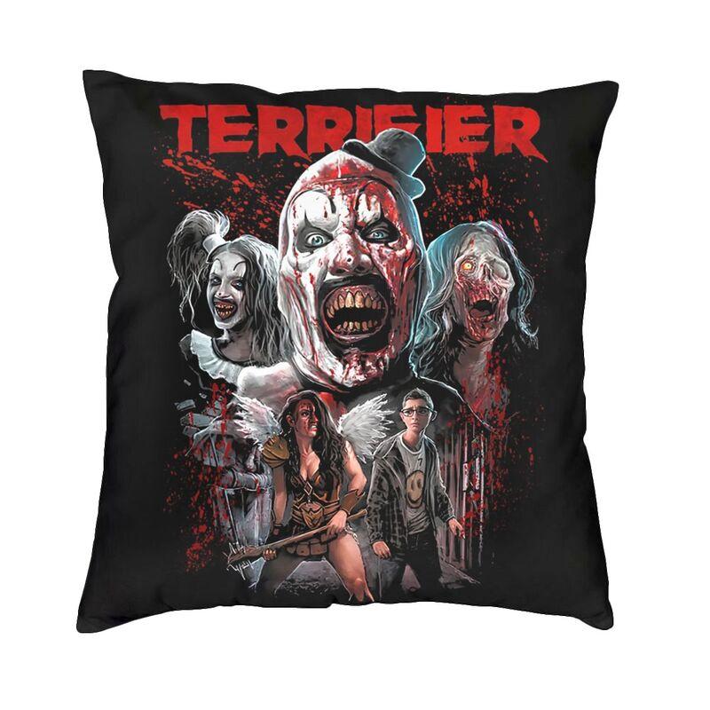 Custom Nordic Style Clown Happy Holliday Halloween Terrifiers Throw Pillow Case Home Decor Cushion Cover 45x45cm Pillowcover
