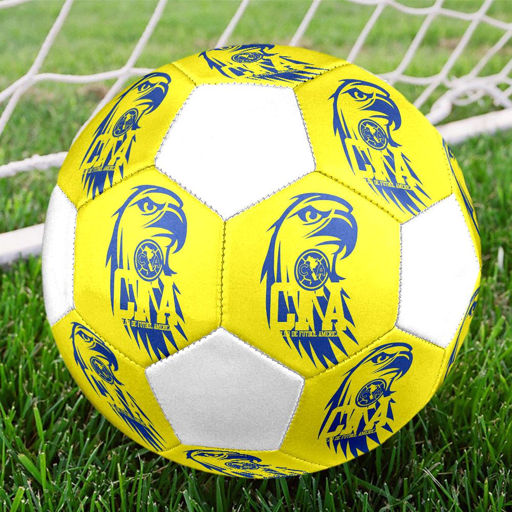 Club América football club Indoor Size 5 Soccer Ball Colorful Machine Stitched PVC Competition Ready Durable High-Bounce
