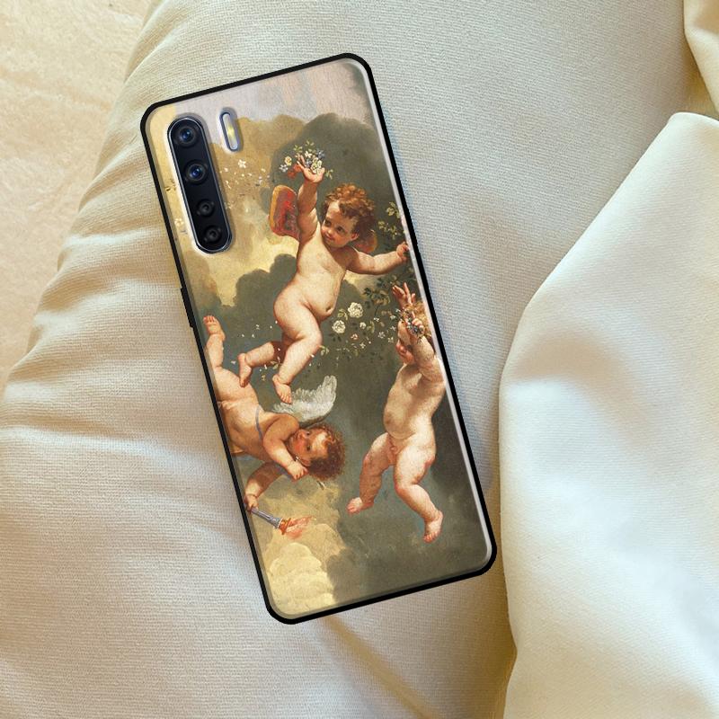 

Renaissance Angels Case For Oppo A96 A76 A16 A18 A38 A58 A78 A98 A74 A94 A54 A80 A60 A40 A15 A17 A57 A5 A6 Pro OPPO A54 5G