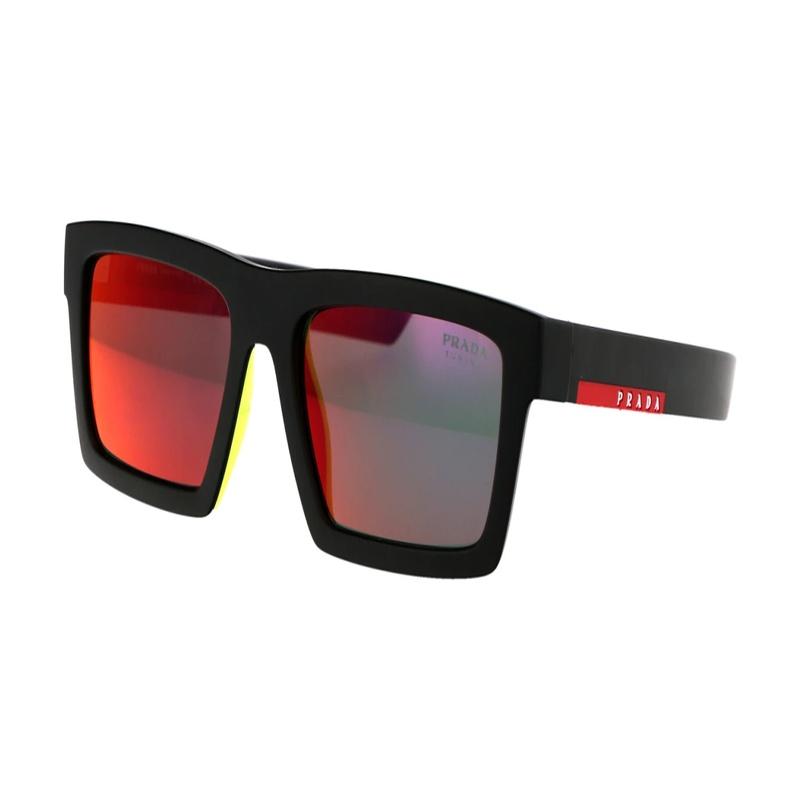 Prada Temple Logo Injection Square Sunglasses Men s Black