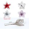 New 23cm Poinsettia Glitter Flower Xmas Hanging Ornaments DIY Christmas Flowers Artificial Xmas Tree Decorations Party Supplies