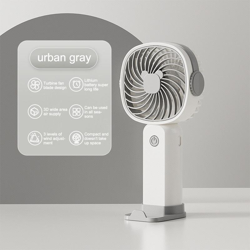 

Portable Usb Fast Charging Mini Cooling Fans With Phone Holder Rechargeable Handheld Air Cooler For Travel Trip Office Student A4