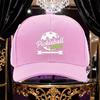 Pickleball Lovie Graphic Baseball Cap Adjustable Polyester Sun Protection Sports Hat