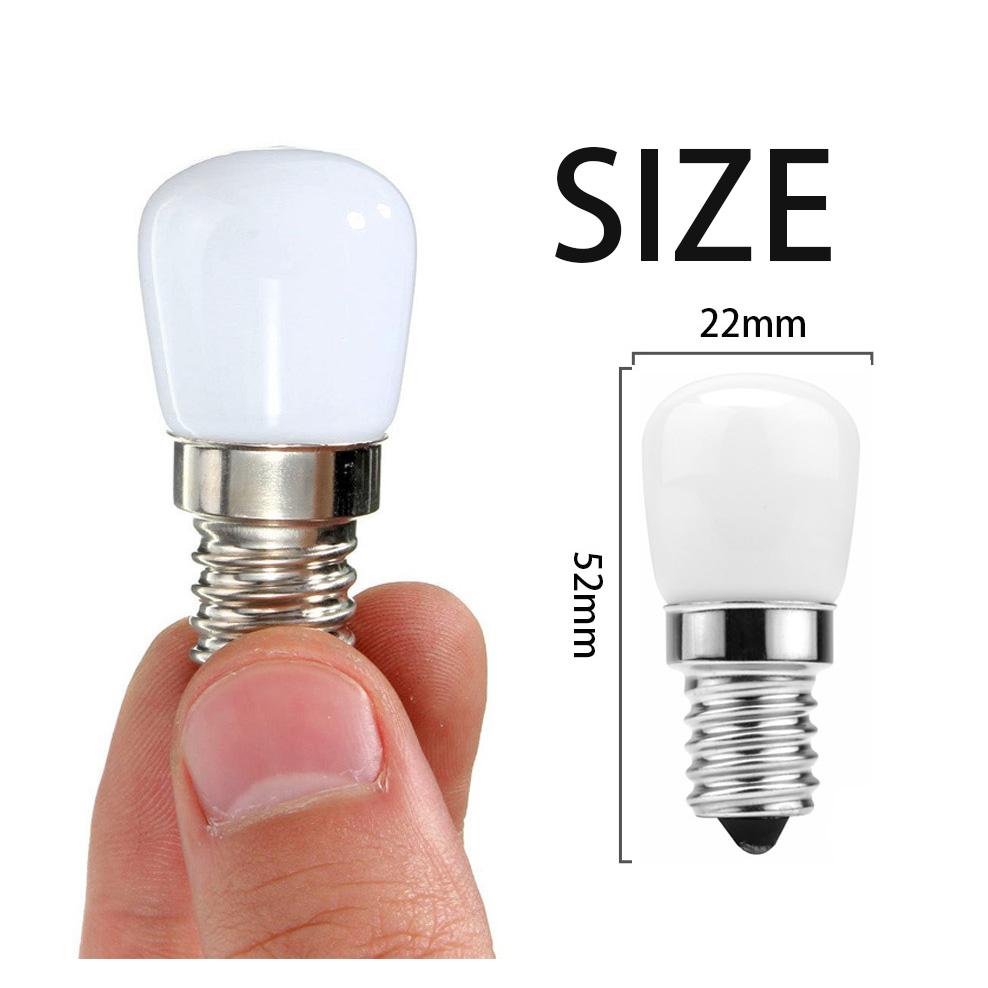2 stuks Mini Koelkast Lamp 220V E14 T22 Melkachtig Glas Koel Wit Warm Koelkast LED Lamp Vervang Halogeen Lampen