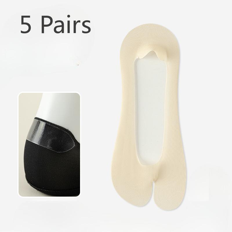 

5 pairs Boat Sock Women s Summer Lightweight Cotton Toeless Socks with Breathability and Sweat Absorption, Invisible for Women, Pure Cotton Socks 1 pair тілесний