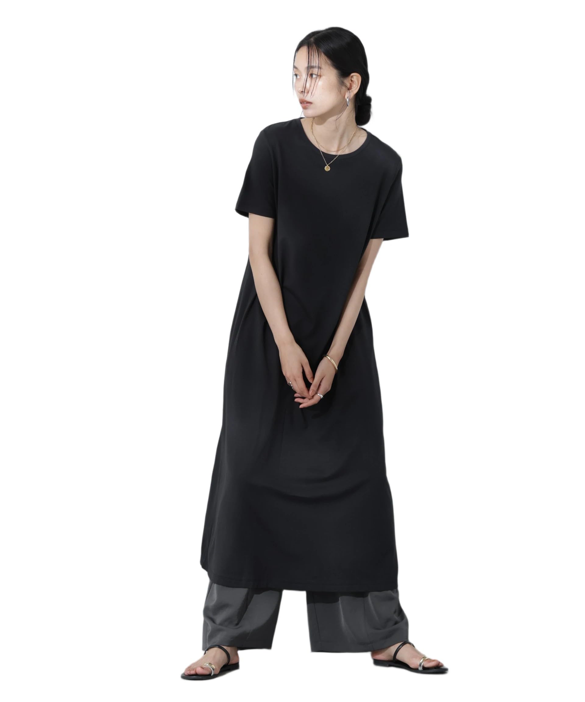 

Nano Universe Свитшот Клеш Размер Защита от Промокания (р) Платье, устойчивое к пятнам, женское, M, 010, Черный, 669-5119304