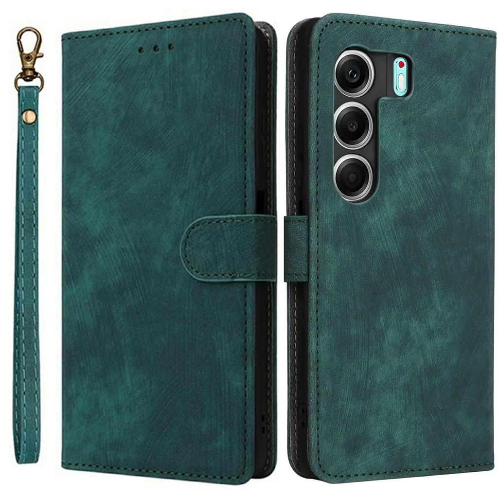 For TECNO Camon 40 4G CM5 Case Wallet RFID Blocking PU Leather Cover Stand with Strap