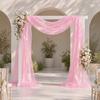 Iridescent  Organza Fabric, 59 Inch Wide Holographic Sheer Gauze, Lightweight Organza for Wedding & Halloween Decor, Photography Backdrop, DIY Dress