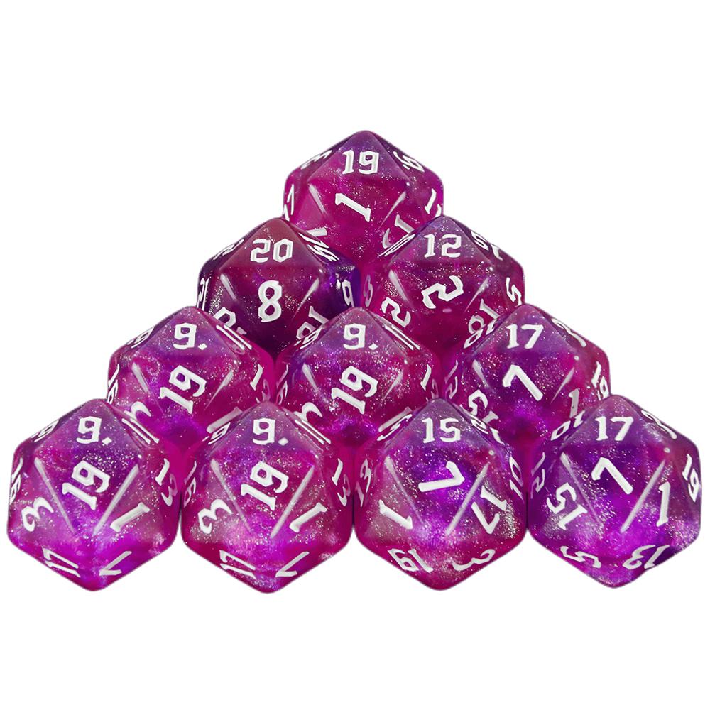 20 Sided DND Multi-Side Dice Set 10pcs D20 Polyhedral Dice for Party Kid Toys Board Game Accessories