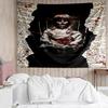 Halloween-horror Print Tapestry, Backdrop, Easy Setup, Ideal for Bedroom, Office & Living Room, with Aesthetic Wall Hanging Decor.