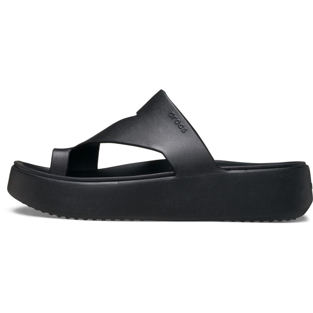 Crocs Getaway Platform Toe Loop, 25cm, Women's, Black