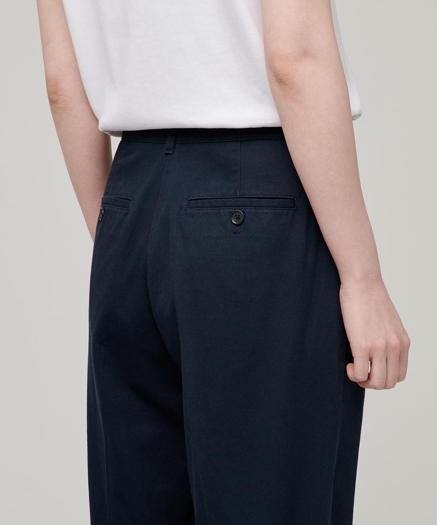 MUSINSA STANDARD WOMAN Women'S Tapered Chino Pants [Navy]