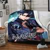 Customizable Genshin Impact8 Throw Blanket – Personalized Name, All-Season Cozy Snug Blanket, Machine Washable, Personalized Blanket