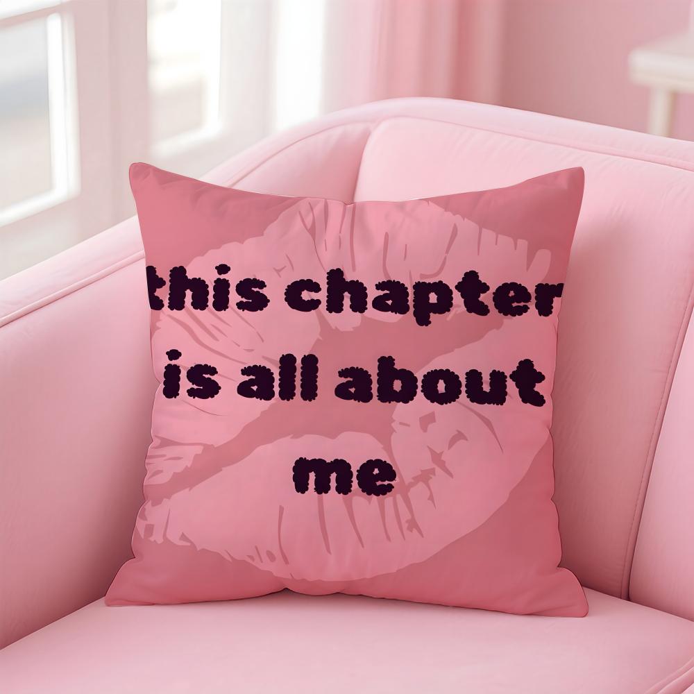 

PPersonalized quotes Cushion Cover Pillow Case Soft Friendly Fabric Concealed Zipper 30X30cm