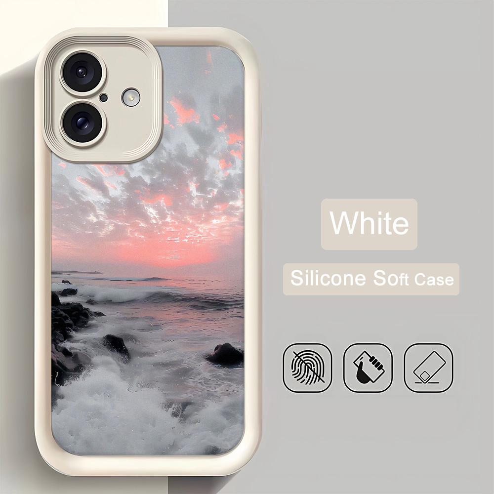 Wave Light Water Surface Phone Case For IPhone 17 Air 16 15 14 Plus 13 12 11 Pro Max Shockproof Cover Case Funda 16 15 14 Plus