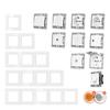 1Pcs Dual USB Fast Charge Panel Wall Switch Wall Power Socket Switch  for EU Standard Wall Mount DIY