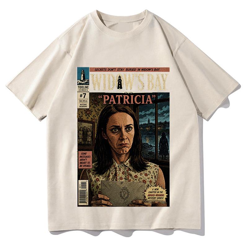 Camisetas Widows Bay Verano Algodón Manga Corta Camisetas Femeninas Streetwear Unisex Casual Holgadas Cuello Redondo Camisetas Estéticas Harajuku Tops
