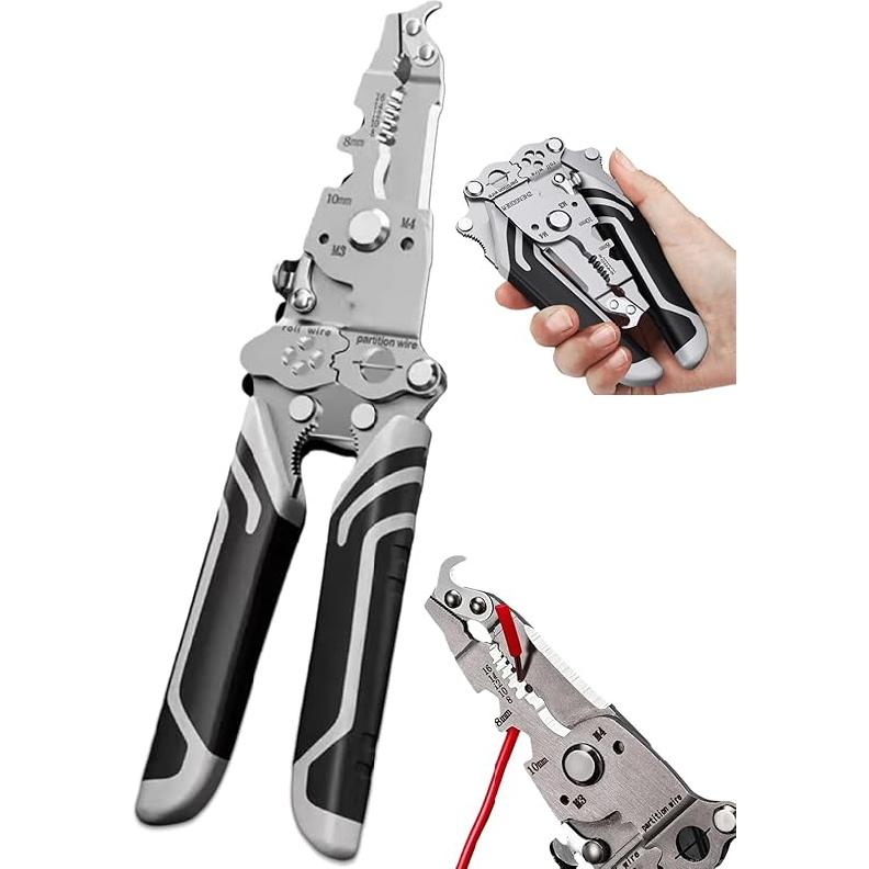 

Стриппер Timnamy - Многофункциональный складной стриппер Timnamy - Профессиональный инструмент электрика, Складной стриппер для проводов 18 в 1 (3 шт) 1 Pc