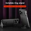 KEYSION Coque antichoc pour iPhone 15 Pro Max 15 Plus Slide Camera Protection Live Stand Phone Cover pour iPhone 14 13 12 11 Pro
