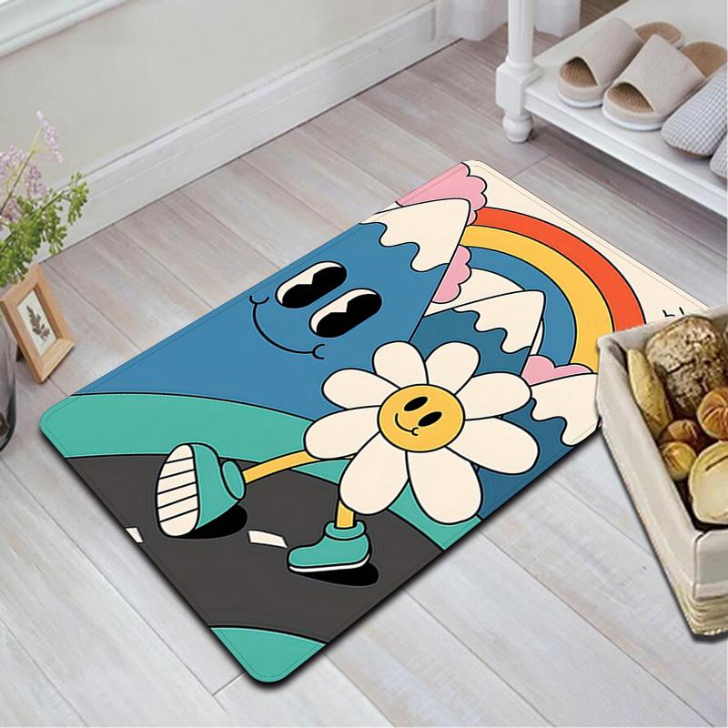 Daisy Rug Floor Mat for Living Room or Bedroom Soft and Comfortable Carpet a Gift for Birthday and Holiday.SFF0917191