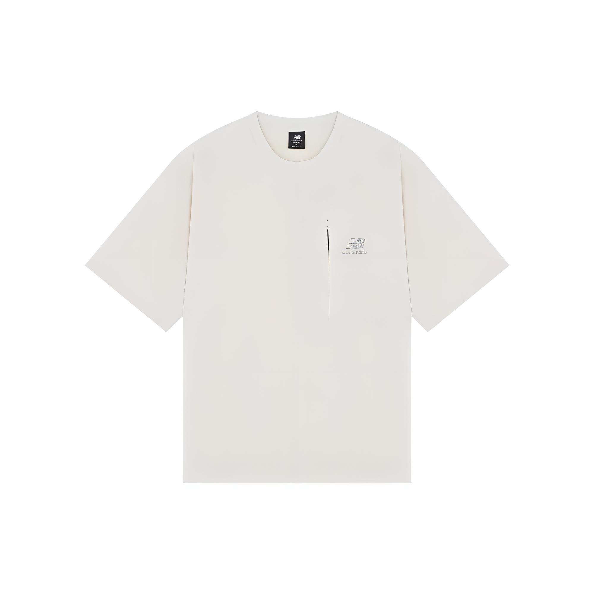 New Balance Logo Print Tee Asia Sizing White Men s AMT22371-CFO L