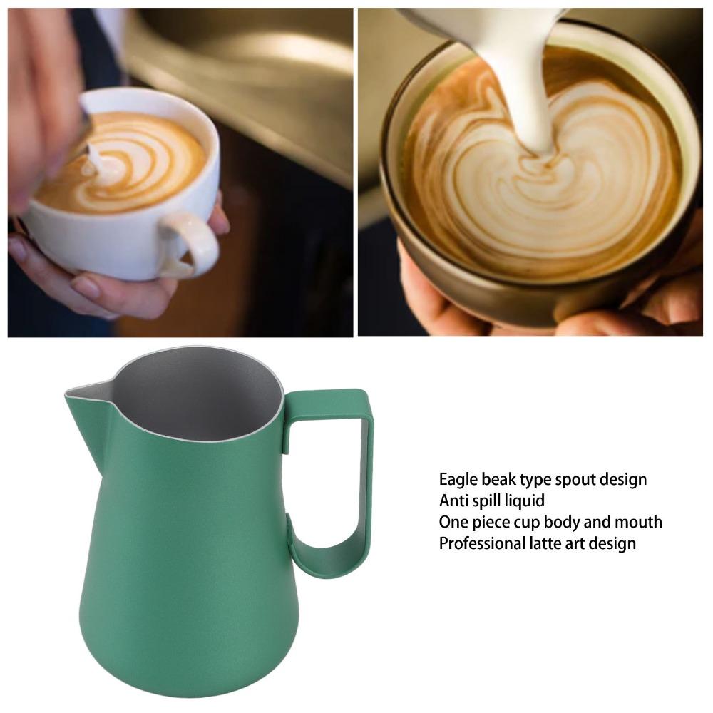 550ml Frothing Jug Pitcher Food Grade Latte Art Jug Multipurpose Milk Frother Cup  For Baristas