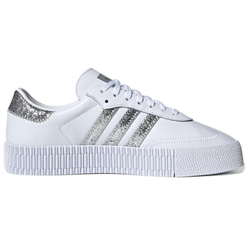 Adidas Sambarose White Silver Women's Sneakers FX3819