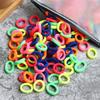 50/100 Stück Kinder elastische Haarbänder Mädchen Gum Scrunchie Gummiband für Kinder Nylon Haargummis Stirnband Baby Haarschmuck