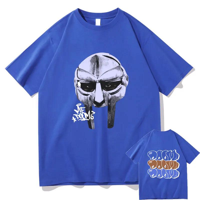 Rapper Mf Doom Mask Madlib Madvillain Graphic Print Tshirt Men Hip Hop Fashion Trend Tshirts Male Vintage Oversized T Shirts