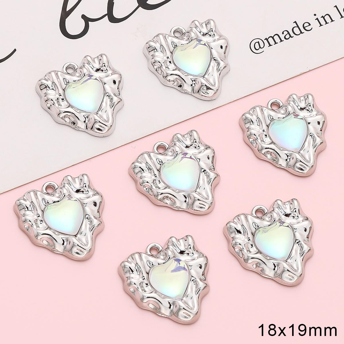 

Золотой/серебряный цвет сплава Алмазное сердце роза бабочка кулон для изготовления ювелирных изделий DIY ожерелье браслет серьги 1pcs серебряный