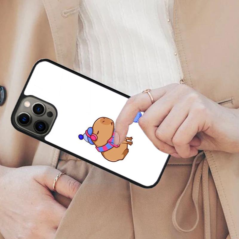 Curious Cute Capybara Magnetic Phone Case For APPLE iPhone 17 Air 16 14 13 12 Pro Max 15 Plus Wireless Charge With MagSafe Cover