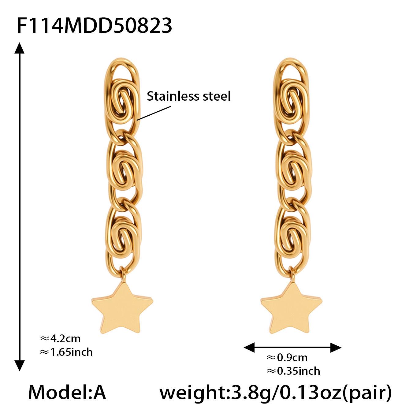 

18k Gold-Plated Zircon Tassel Earrings: Fashionable & Versatile European-American Style