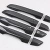 Suitable Door Handle Decoration for 10th Gen Civic Smart - ABS Black Carbon Fiber Pattern (Left Drive)