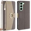 For Infinix Hot 50 5G Case Mirror Wallet Leather Phone Cover with Chain Shoulder Strap