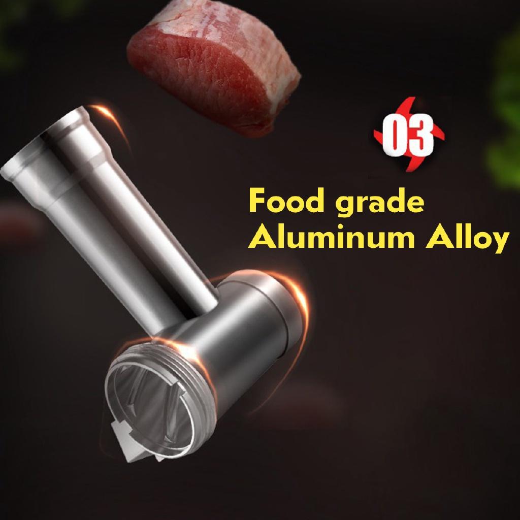 3000W 300obr/min Komercyjna maszynka do mięsa ze stali nierdzewnej 3 noże 3 tuby Maszynki kuchenne rzeźnicze Łatwe do czyszczenia Trwałe