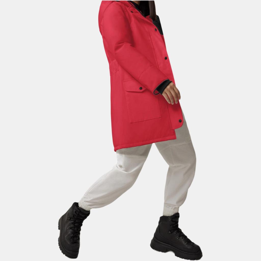 Canada Goose Trillium Series Windproof Waterproof Warm Hooded Zippered Fitted Waist Long Sleeve Long Down Jacket Parka Women Outerwear 6660W28
