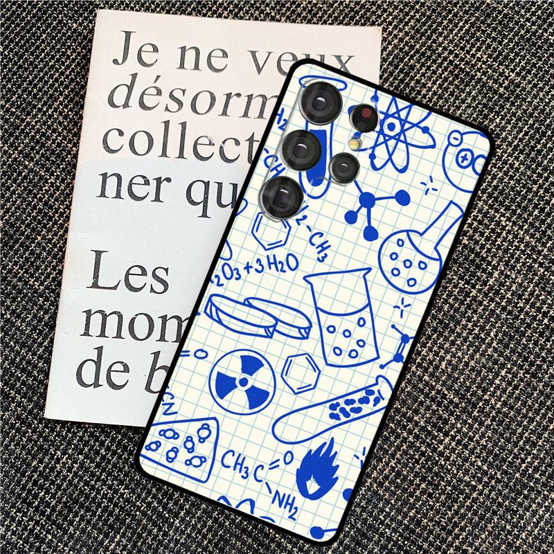 Science Chemistry Formulas Case For Samsung Galaxy S25 Ultra S20 S21 S22 S23 S24 Ultra S9 S10 Plus S25 FE Back Cover