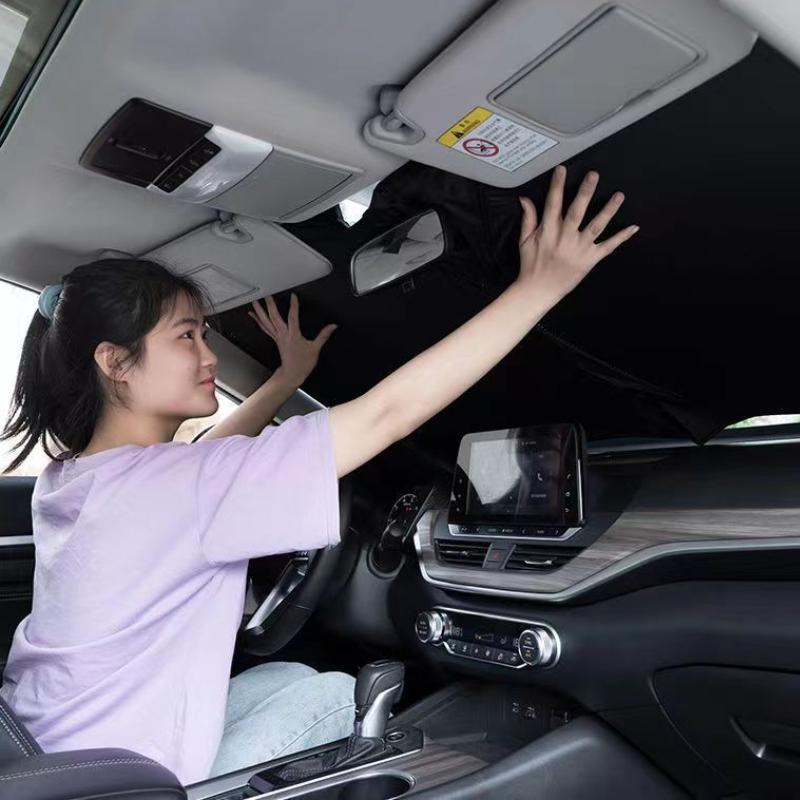 Auto Sonnenschutz Frontscheibe Sonnenschutz Wärmeisolierung Sonnenschutzschild Innenraum Windschutzscheibe Autoabdeckung Sonnenschirm