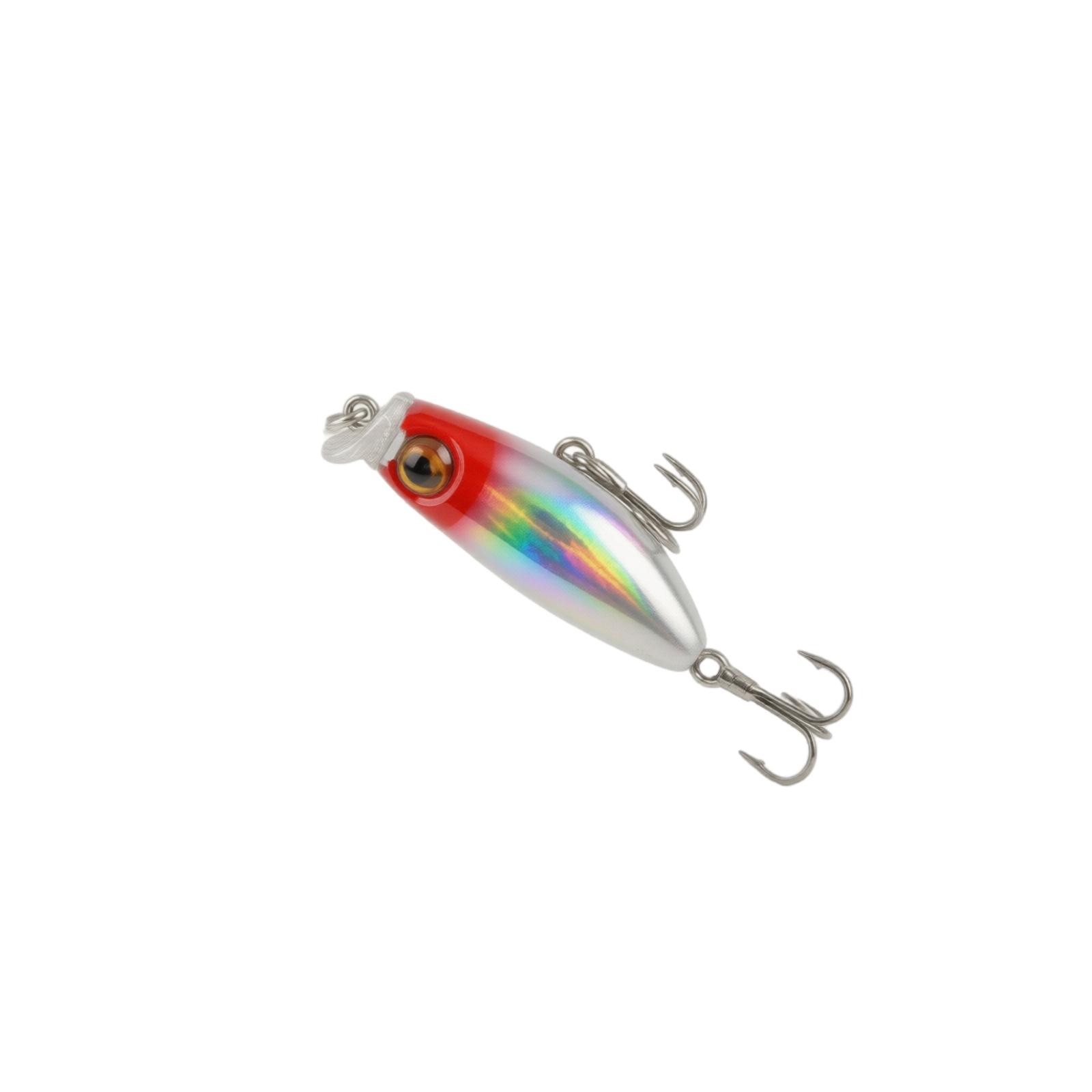 

Mini Fishing Lure Floating Surface Popper Lure for Bass Roach Tilapia Perch Predator Fish with Durable Construction and Realistic Action one size