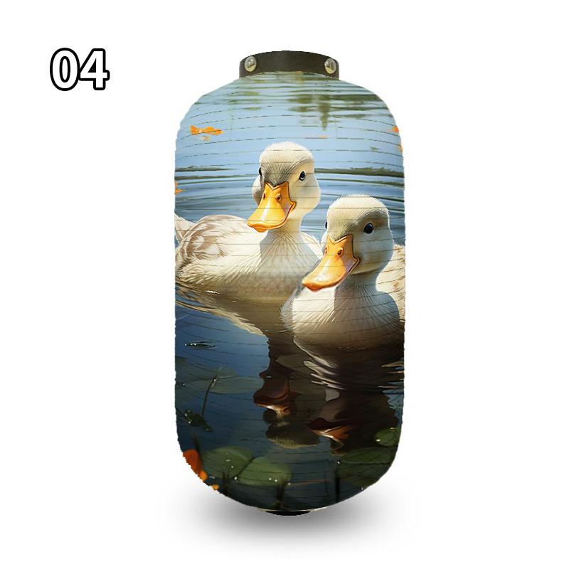 Antique Cartoon Duck Japanese Traditional Cloth Lanterns Restaurant Izakaya Cuisine Decor Advertising Sign Party Decor Lantern