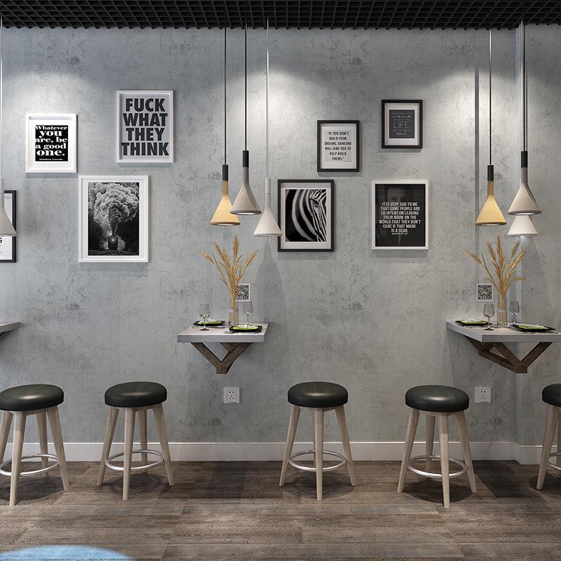 Industrial Style Dark Gray Mottled Texture Self-Adhesive Waterproof Wallpaper