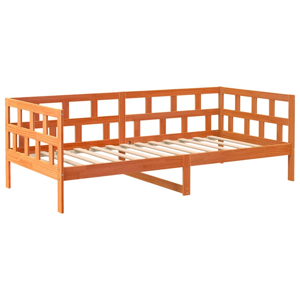 Daybed without Mattress Wax Brown 80 x 200 cm Solid Pine Wood
