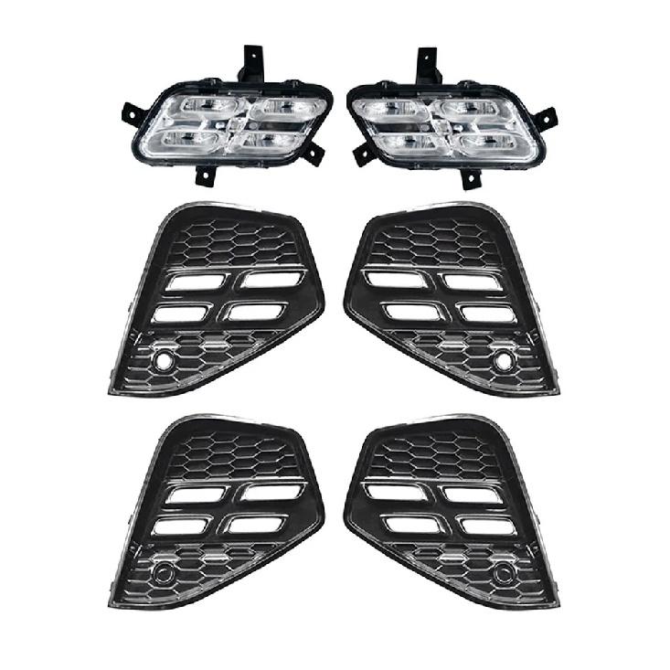 For Chery Jetour X70 X70S 2018 2019 2020 2021 Front Bumper Daytime Running Light Lamp Trim Cover Frame Foglight