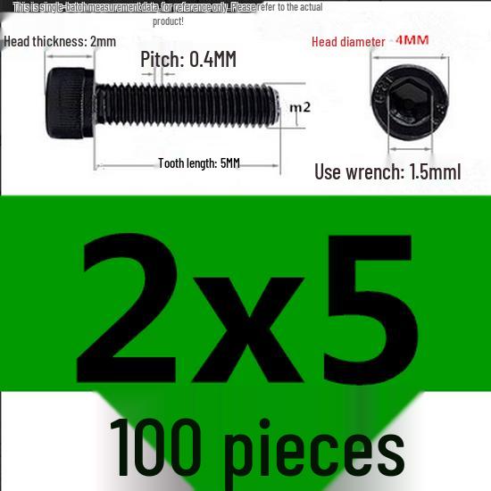 High-Strength Grade 12.9 Internal Hex Head Screws M1.4-M20